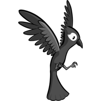 A very kind bird looking for art tutorial files